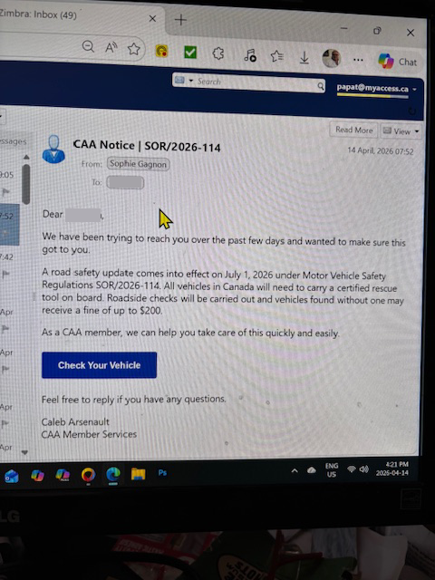 blur email scam April 2026